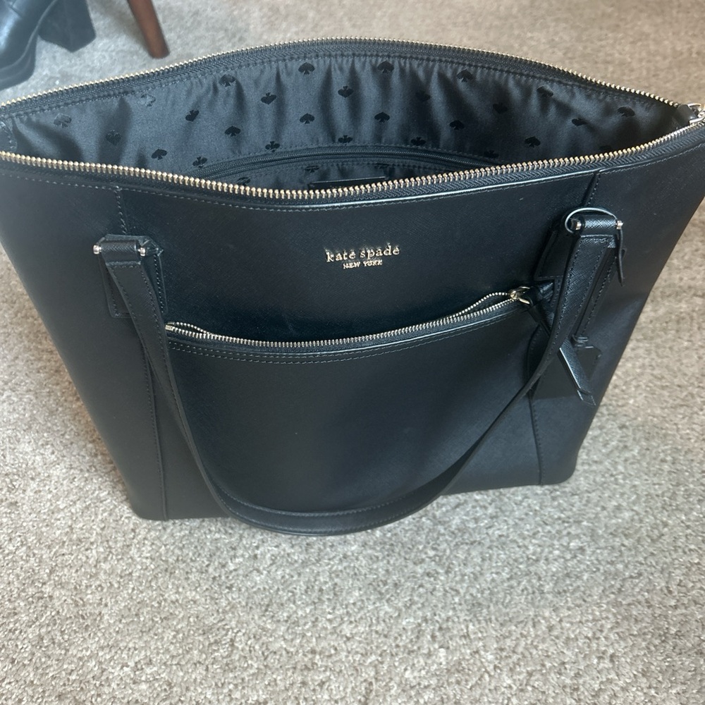 Kate Spade Black Leather Tote